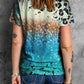 Tie-Dye Leopard Short Sleeve Tee