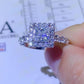 1 Carat Moissanite Square Ring
