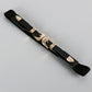 Double Buckle PU Leather Belt