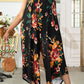 Plus Size Printed Spaghetti Strap Wide Leg Jumpsuit