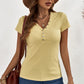 Buttoned Short Sleeve Tee Shirt