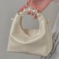 PU Leather Pearl Handbag