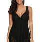 Full Size Twist Front Sleeveless Swim Dress