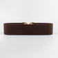 Geometric Buckle Elastic Wide Belt