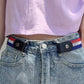 PU Elastic Snap Closure Belt