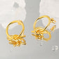 18K Gold-Plated Tied Hoop Earrings