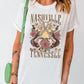 NASHVILLE TENNESSEE Cuffed Tee Shirt