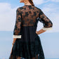 Tassel Spliced Lace Cover Up