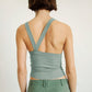 Halter Neck Ribbed Cropped Top