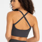 Crisscross Back V-Neck Sports Bra