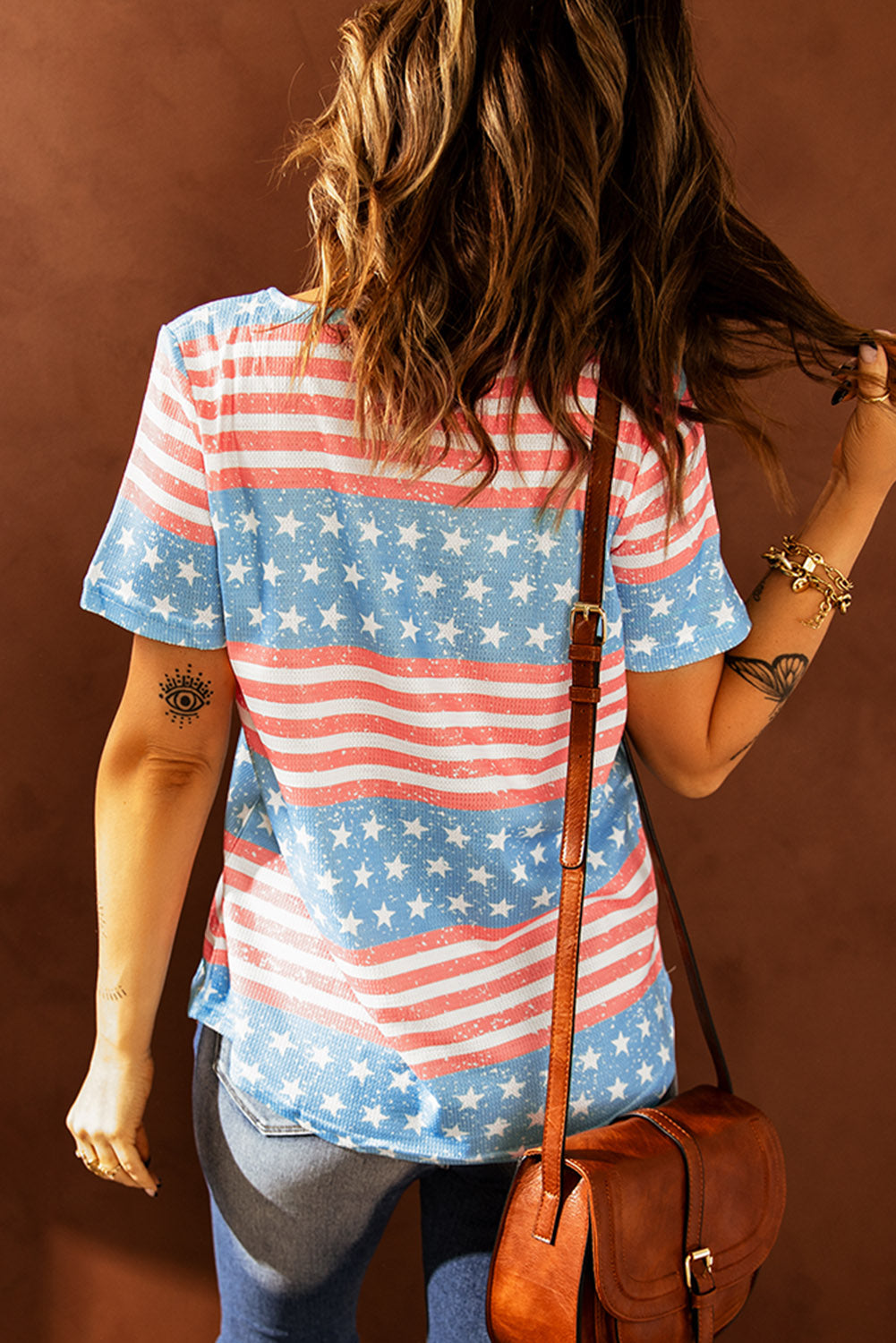 Stars and Stripes Crisscross Tee