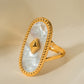 Natural Stone Copper Ring