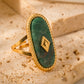 Natural Stone Copper Ring