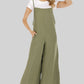 Full Size Cropped Wide Leg Overalls with Pockets