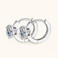 2 Carat Moissanite 925 Sterling Silver Huggie Earrings