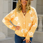 Floral Dropped Shoulder Button-Up Cardigan