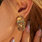 Resin C-Hoop Earrings