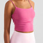 Gathered Detail Cropped Sports Cami
