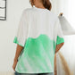 Tie-Dye Round Neck Tee Shirt