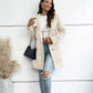 Lapel Collar Teddy Lining Longline Coat