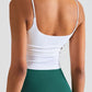 Gathered Detail Cropped Sports Cami