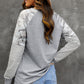Mixed Print Raglan Top