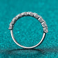 1 Carat Moissanite Half-Eternity Ring
