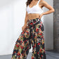 Printed High-Rise Tied Culottes