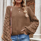 Weekend Style Rib-Knit Dropped Shoulder Sweater