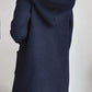 Ribbed Open Front Hooded Cardigan with Pockets