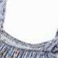 Floral Smocked Square Neck Top