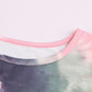 Tie-Dye Drop Shoulder Round Neck Top