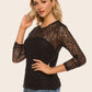 Lace Yoke Spliced Top