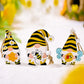 3-Pack Bee Wood Gnome Ornaments