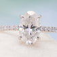 14K White Gold 2.5 Carat Moissanite 4-Prong Ring