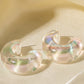 Resin C-Hoop Earrings