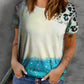 Tie-Dye Leopard Short Sleeve Tee