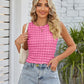 Textured Round Neck Tank