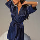 Belted Half Sleeve Robe