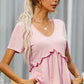 Frill Trim Short Sleeve Tee