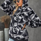 Camouflage Half Zip Fuzzy Hoodie