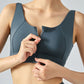 Breathable Zip-Up Sports Bra