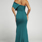 Off-Shoulder Split Fishtail Dress