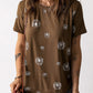 Dandelion Print Round Neck Tee