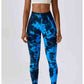 Tie Dye Wide Waistband Active Leggings