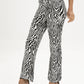Zebra Print Straight Leg Pants
