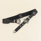 Double Buckle PU Leather Belt