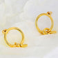 18K Gold-Plated Tied Hoop Earrings