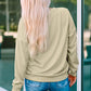 Letter Graphic Leopard Dropped Shoulder Sweatshirt