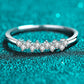 Eye-Catching 925 Sterling Silver Moissanite Ring